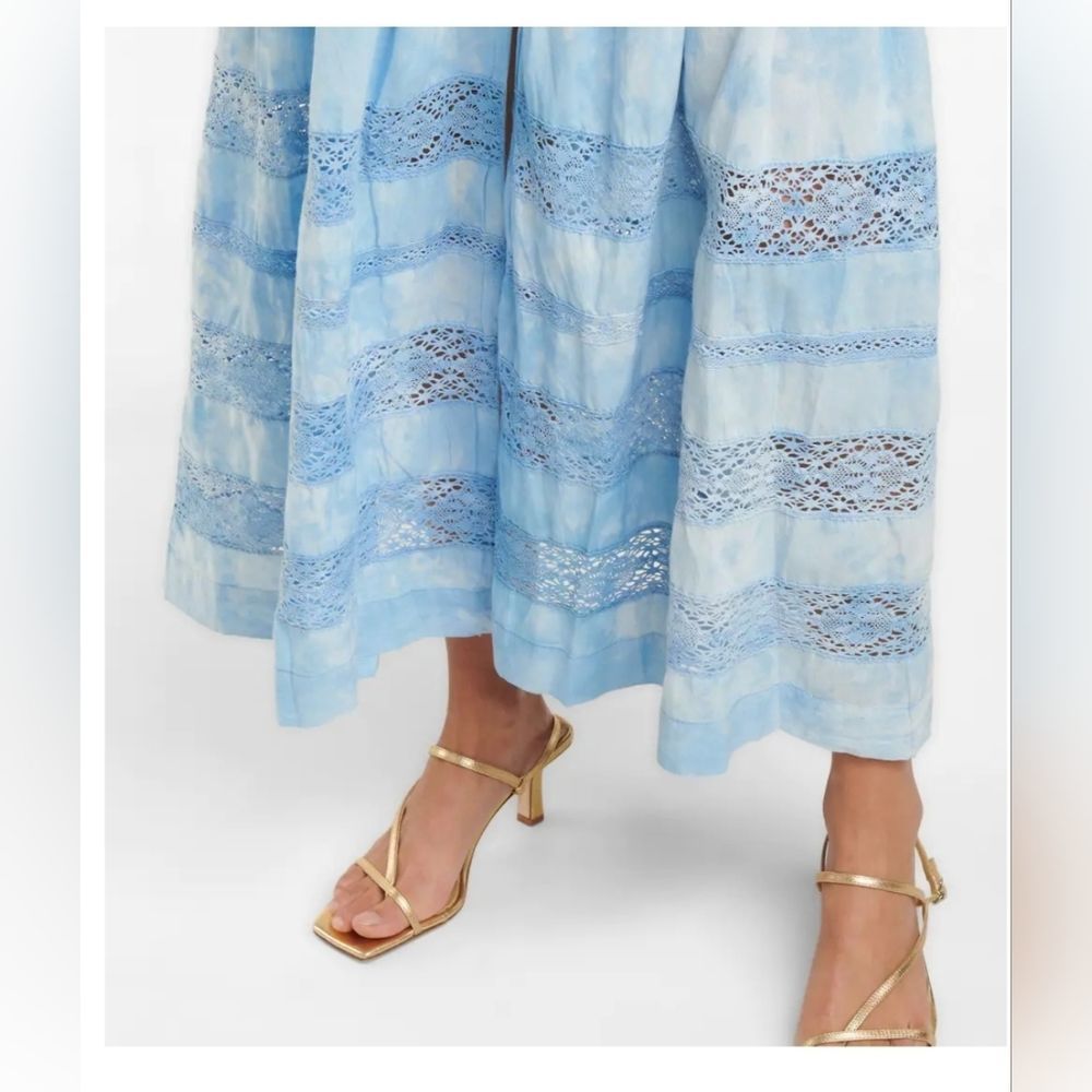 LoveShackFancy Edie Cotton Crochet Lace Midi Dress - Picture 4 of 16